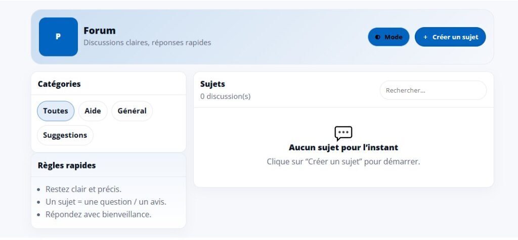 AFIWAI Simple Forum